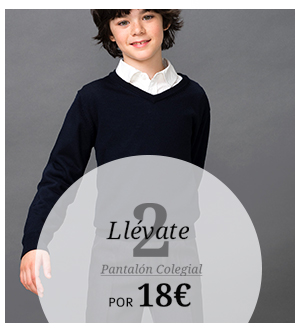 Llévate 2. Pantalón colegial por 18€