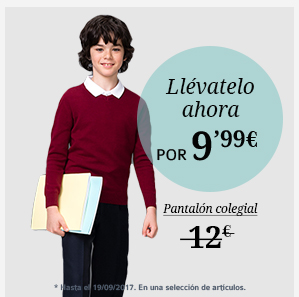 Pantalón colegial 9'99€